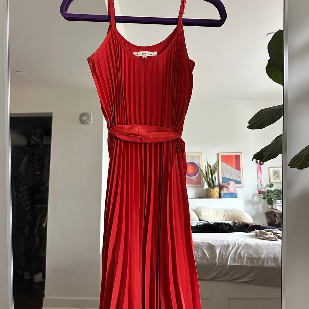 Xirena Charli Pleated Midi Dress in Redondo size Small - Picture 4 of 6